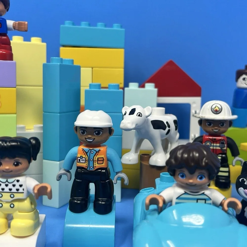 LEGO DUPLO Lot Building Blocks 10 Figures Kids Toddler Toy Set Mixed Bundle Play